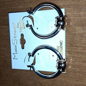 Silver and Gold Hypoallergenic Hoop Earrings